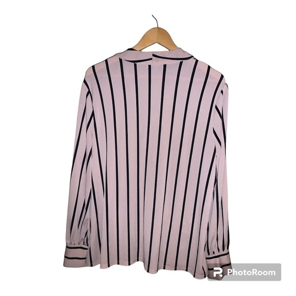 Adrianna Papell Striped Blouse - Picture 8 of 8